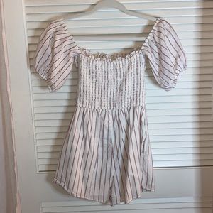 striped romper